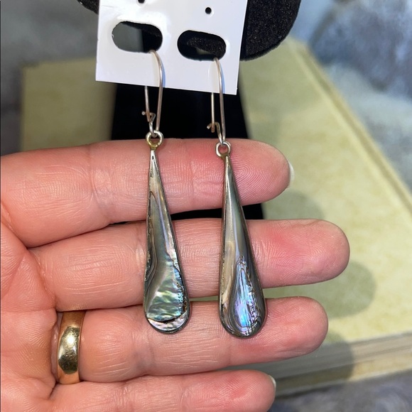 alpaca Jewelry - Iridescent Teardrop Earrings